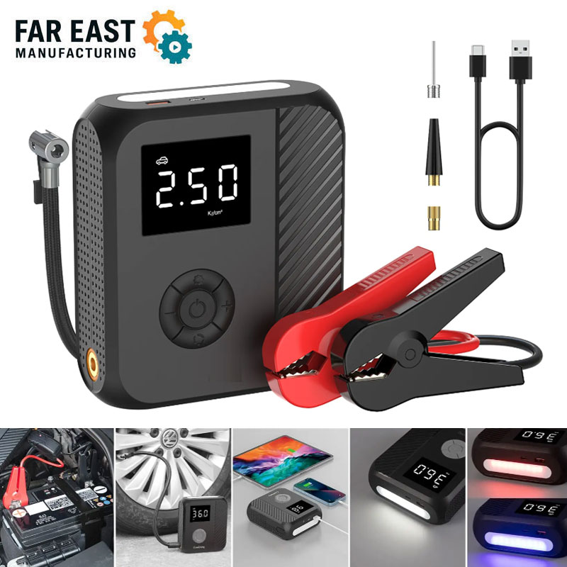 Jump Starter com Compressor de Ar